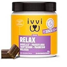 ivvi | Relax - lugnande medel för hundar med L-tryptofan för ångest, stress och lugnande - 60 läckra mellanmål med kyckling