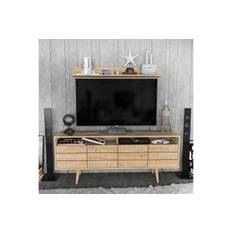 Andifli Tv-möbelset 160x64,5 cm - Blå TV-möbelset Trä