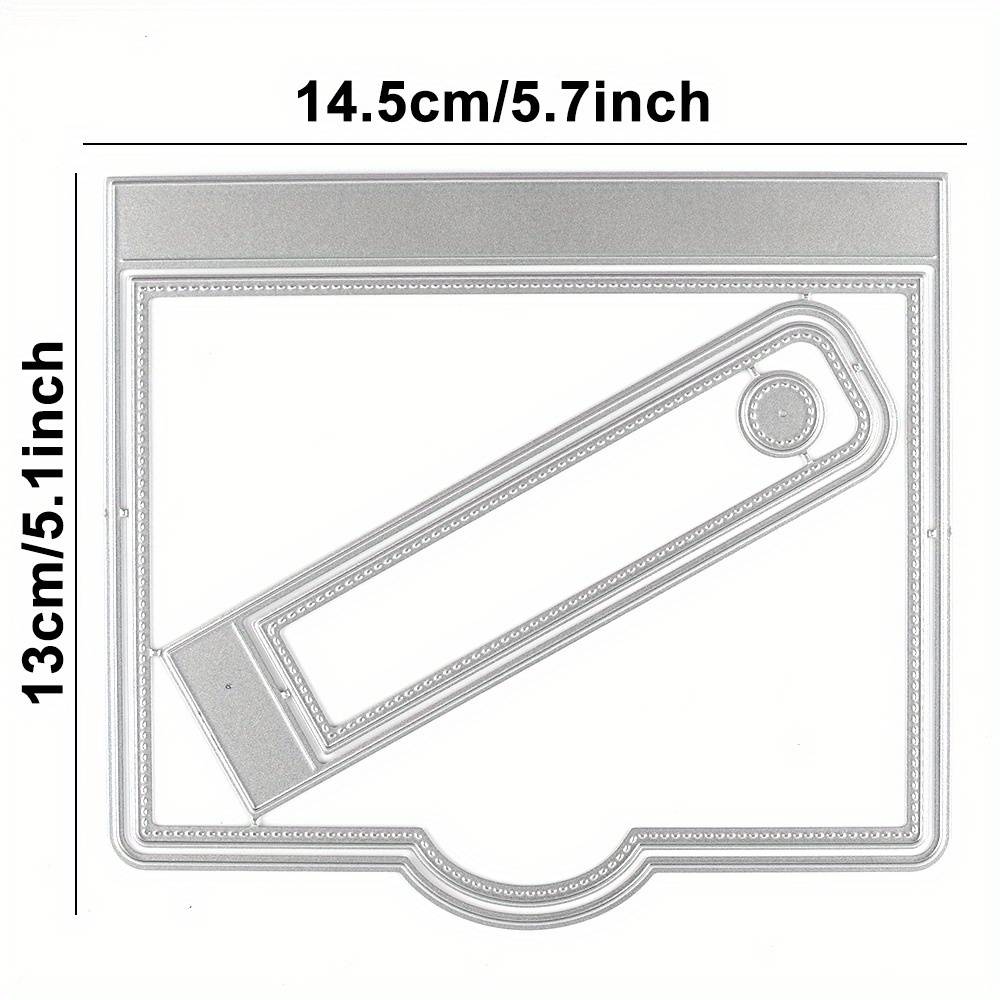 Rectangular Waterfall Flap Die Cut Set Cutting Dies For Diy Scrapbooking Album Card Making Decoration Paper Craft Supplies Metal Die Cuts Knife Mold