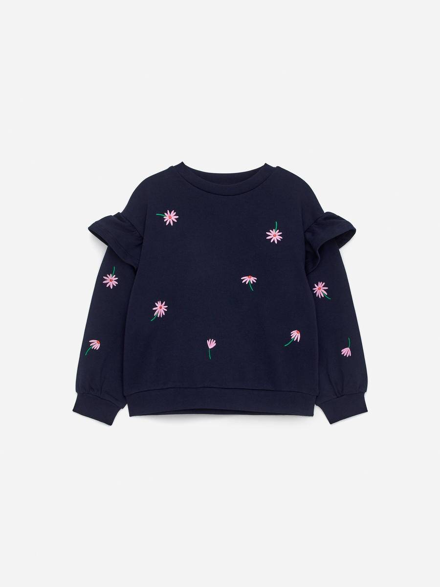 ARKET Sweatshirt Med Volanger -Blå, 134/140