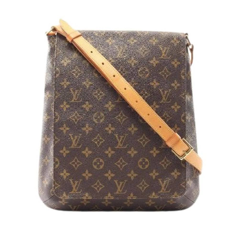 Louis Vuitton Vintage Pre-owned Musette Monogram Coated Canvas Skuldertaske - Vintage - Dame - Brun - ONE SIZE - Uld