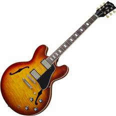 Gibson ES-335 Figured Iced Tea Halvakustisk guitar (Beskadiget)