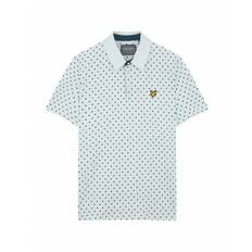 Lyle & Scott Piké Polka Dot Herr Acid Blå