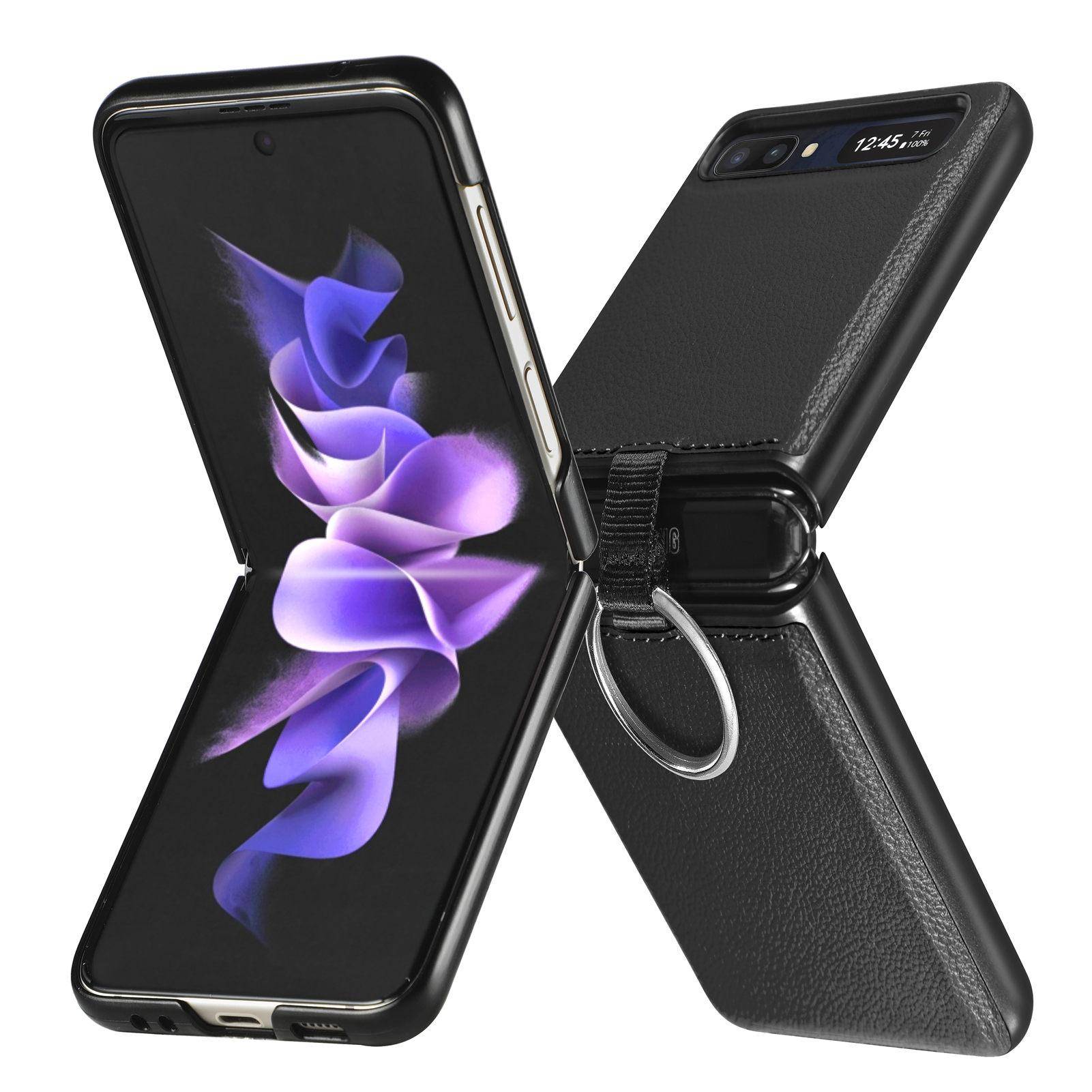 för Samsung Z flip 8 2 7 6 5 4 3 flip8 flip5 flip6 flip4 Skyddsfodral för Samsung Galaxy Z Flip 2 1 5G flip7 FE Flip2 Tillbehör svart