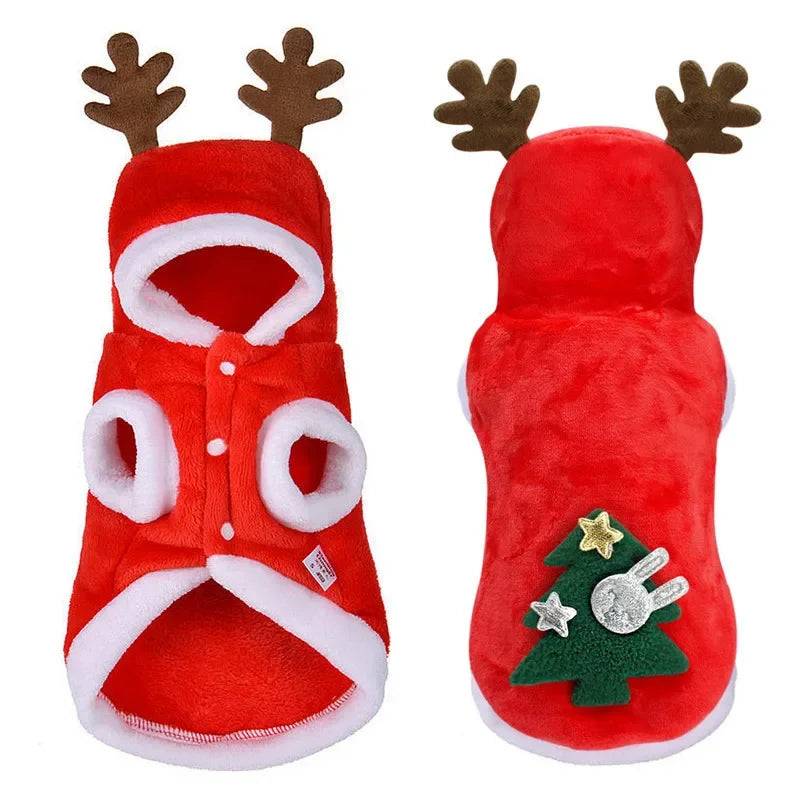 Christmas Costume for Cats & Small Dogs - Red Tree / XL-advise 4.3-6kg / SPC (XL-advise 4.3-6kg)