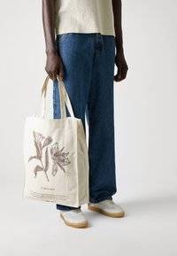 SAPRINT TOTE BAG UNISEX - Shoppingväska - offwhite/brown