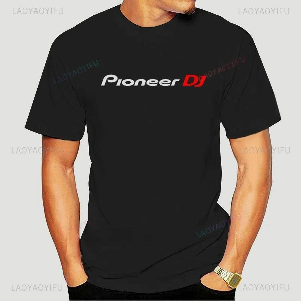 PIONEER DJ T-SHIRT CDJ DDJ DJM 2000 1000 NEXUS Spela Man T-shirt Rolig Hip-hop Toppar Bomull Streetwear Män Casual Manlig Kortärmad cm red