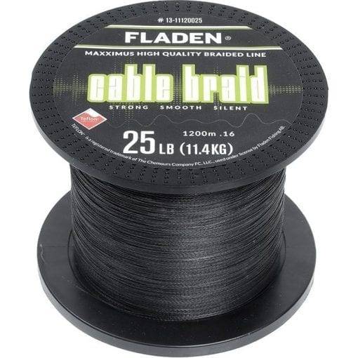 Fladen Cable braid 1200M Sort (Størrelse: 0.16).