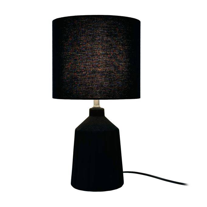 Bordslampa keramik 42 cm - Svart