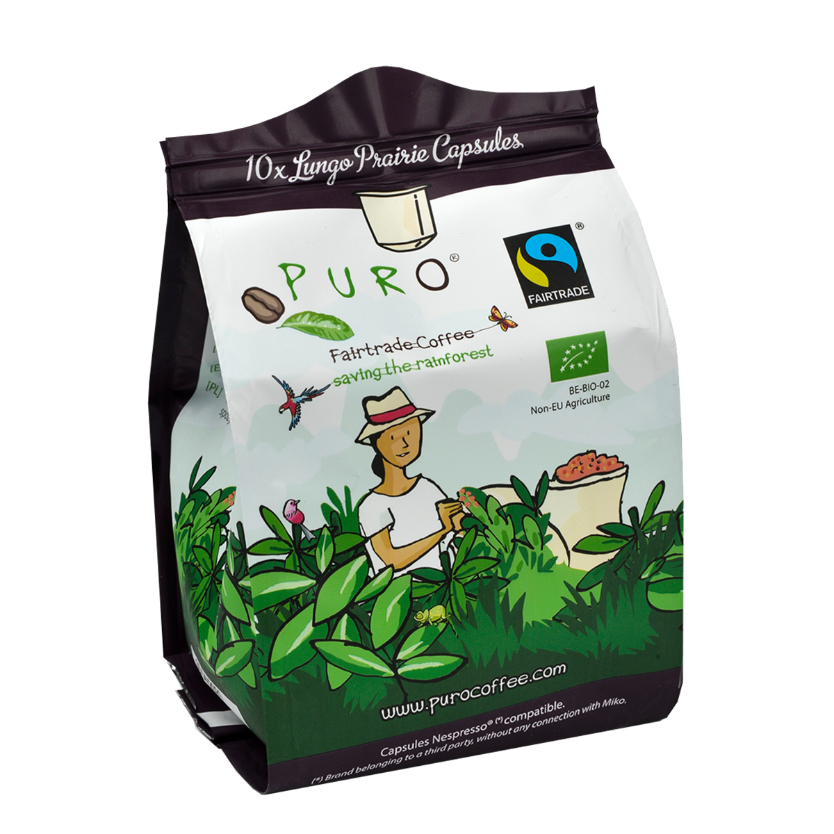 Prøvepakke - Puro Prairie lungo 10 stk. kaffe kapsler - 10 stk..
