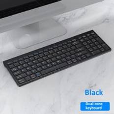 Bluetooth 5.0 2.4g trådlöst tangentbord och mus combo mini multimedia tangentbord mus set för laptop pc tv ipad macbook android - Svart tangentbord