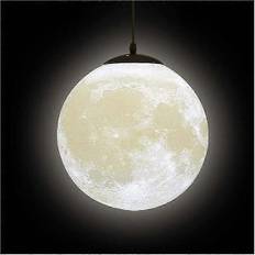 3D Måne Lysekrone - Måne Loft Lysekrone Måne Loftslampe Planet Pendel Lampe Måne Restaurant Bar Hjem Børneværelse Led Lysekrone (pære ikke inkl)