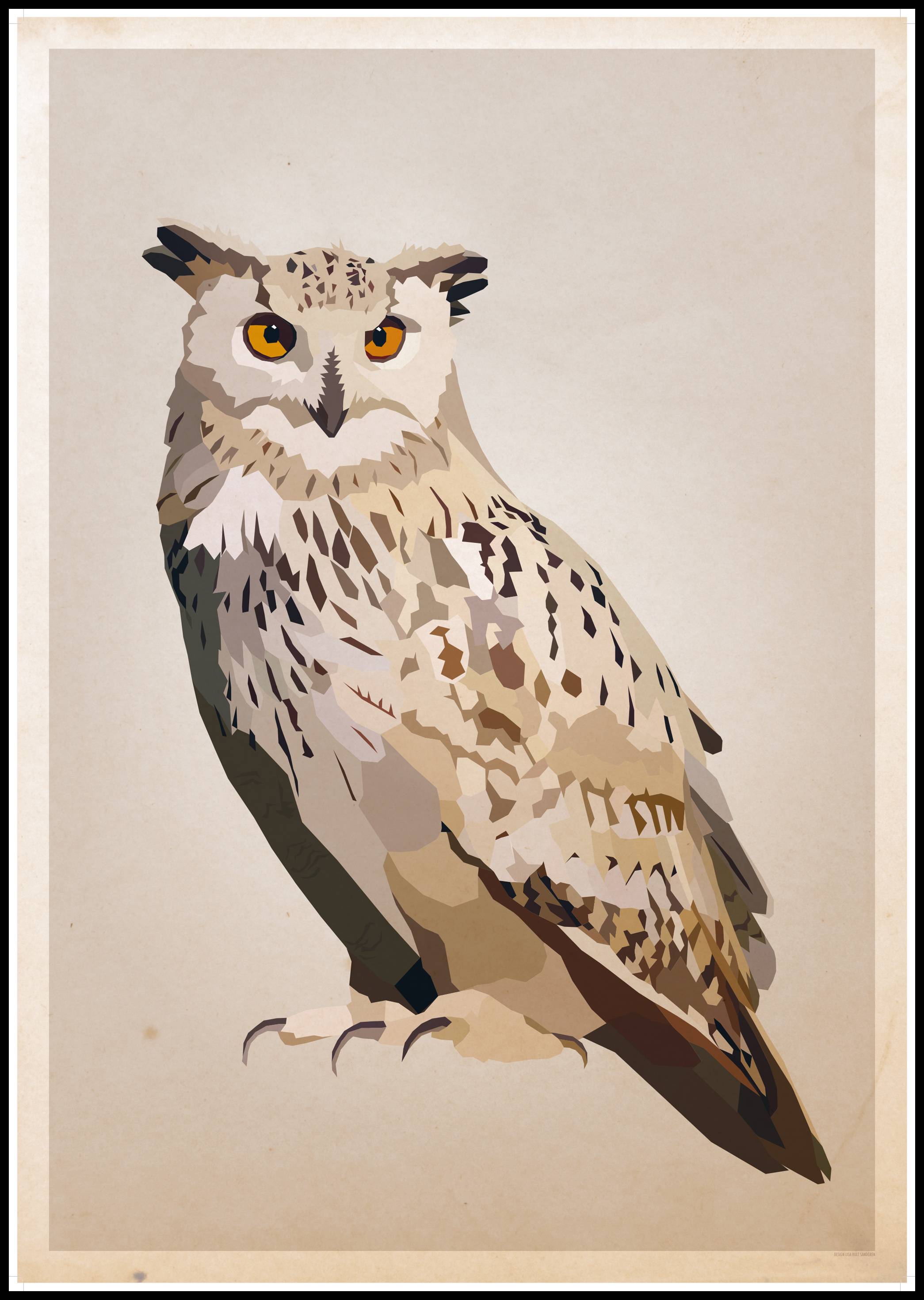 Eagle Owl Poster (21x29.7 cm (A4))