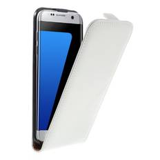 SAMSUNG GALAXY S7 EDGE cover vertikal flip hvid