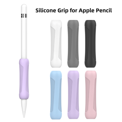 Ergonomiskt grepphållare kompatibel med Apple Pencil 1:a generationens tillbehör Tunn silikonskyddande fodral Hållare kompatibel med Apple Pencil - Multifärgad (Multi-size)