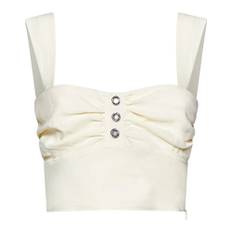 Pinko, Topp, Dam, XS, Linne, Sweetheart Crop Top