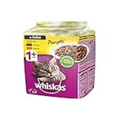 Whiskas Lunchini i sås 1+ år 6 x 50 g, kattmat med vitt kött - 12 förpackningar (totalt 72 stycken)