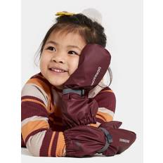 Didriksons Pileglove Fodrade Regnvantar, Anemon Red, 4 år
