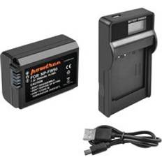 Bonacell 2000 mah np -fw50 np fw50 batteri+lcd laddare akku för sony nex -7 nex -5n nex -5r nex -f3 nex -3d alpha a5000 a6000 l50