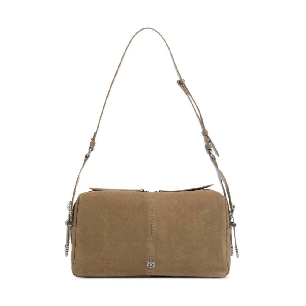 PINKO 24 Classic Suede - Tasker - Dame - Brun - ONE SIZE - Suede