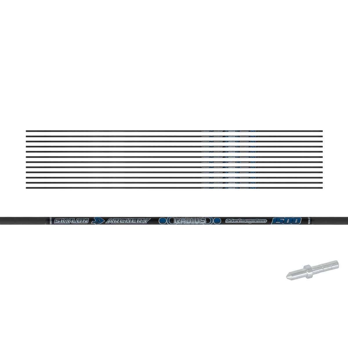 Skylon Carbon radius skafter 12 stk. -900