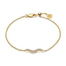 Sif Jakobs Jewellery, Tilbehør, Dame, Gul, ONE SIZE, Bølge Ellera Armbånd