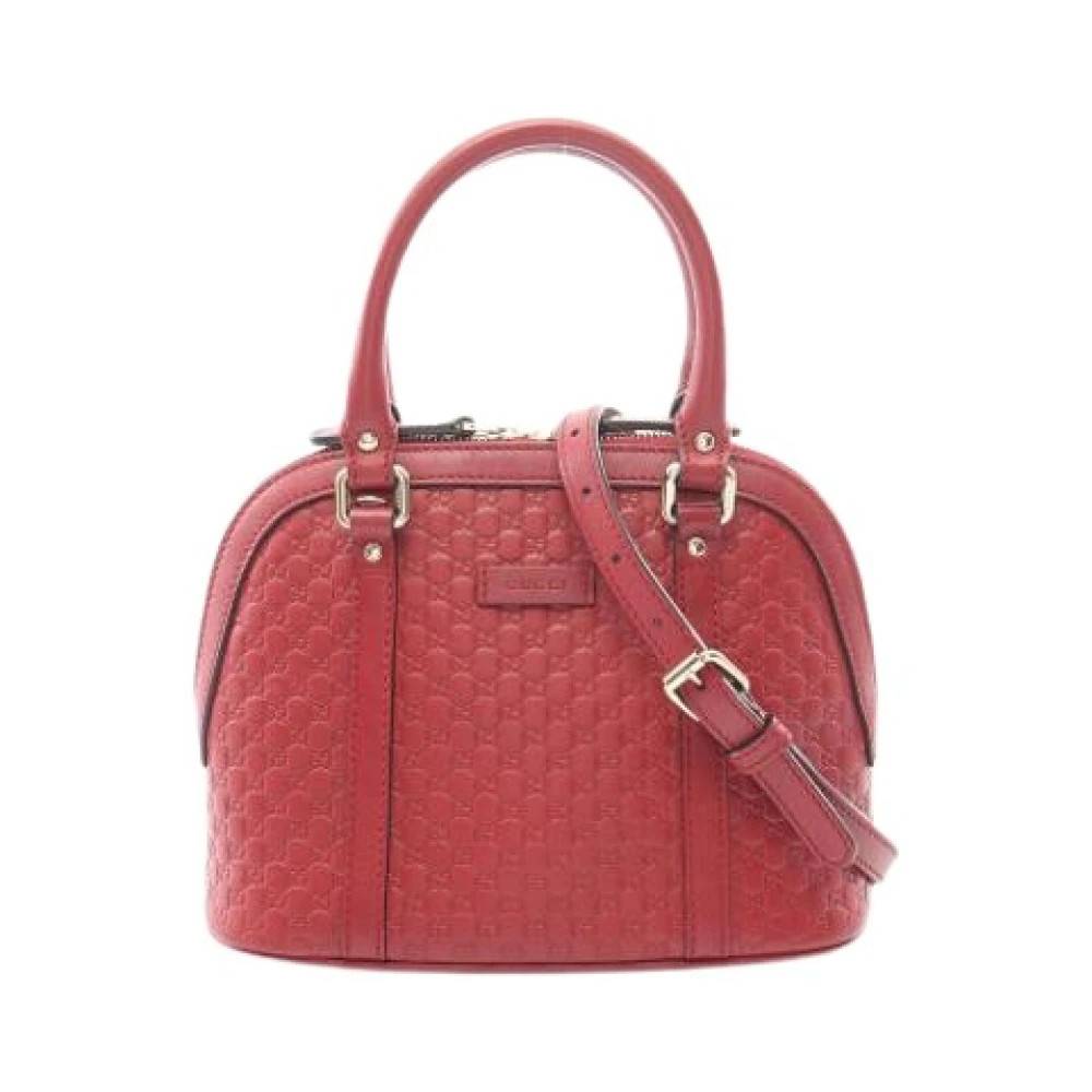 Gucci Vintage Pre-owned Vintage Håndtaske - Vintage - Dame - Rød - ONE SIZE - Læder