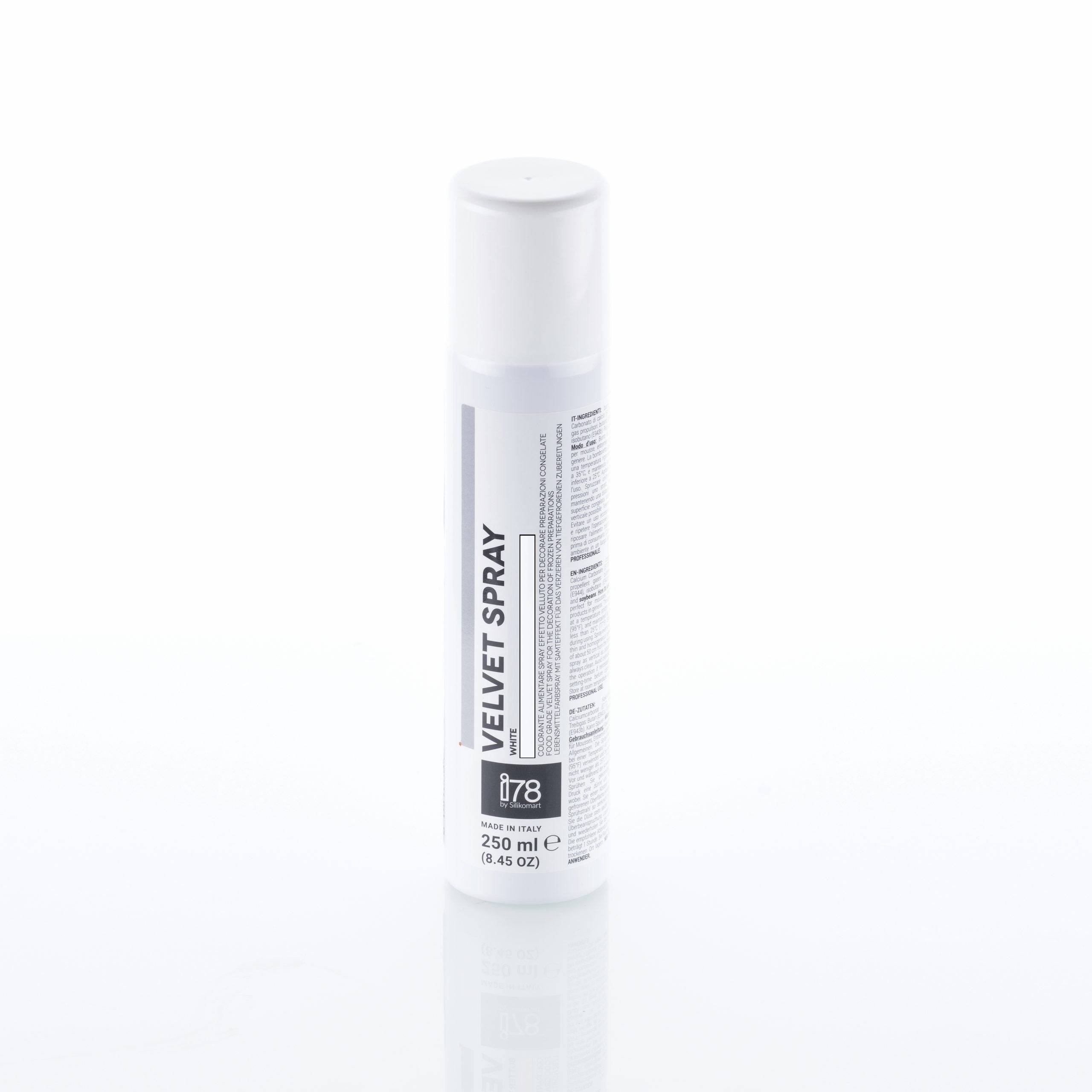 Velvet spray - ätbar sprayfärg VIT 250ml - Silikomart