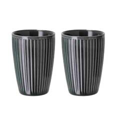 Plissé Termosmugg, Ø 80 x 120 mm, 250 ml, Midnight Blue, 2-pack