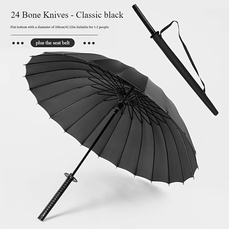 Creative Knife Handle Automatic Umbrella Reinforcement Thickening Durable High-quality Umbrella Suitable For Business Travel