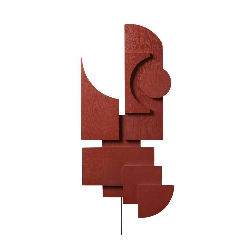 VÄNTA MED SITTANDE TOTEM DECO Vägglampa Basque Röd