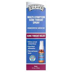 Sovereign Silver  Multi-Symptom Sore Throat Spray  1 fl oz (29 ml)