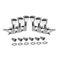 6PCS 3L 3R /6L/ 6R Guitar Tuning Pegs Tangenter Maskinhuvuden Stämare För Elektriska Akustiska Gitarrdelar(LP Chrome 3L 3R)