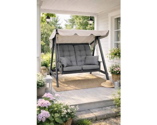Hammock EDENWOOD 2-sits utan tak & dynor antracit