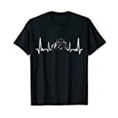 Herzschlag Traktor Trecker Landwirt Bauer EKG Geschenk Bauer T-Shirt
