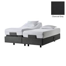 Tempur Spring Box Pro Luxe Ställbar Säng 180x200 Svart - Charcoal Grey (180x200)