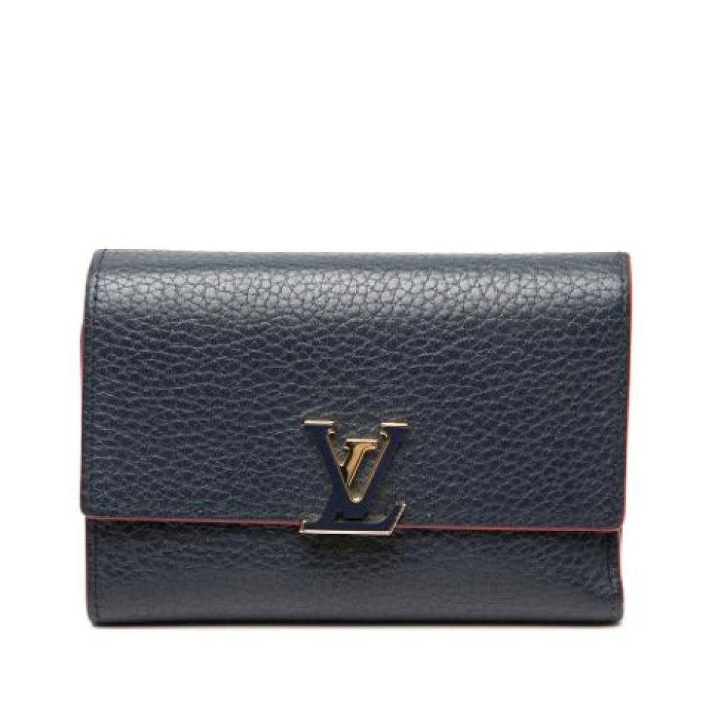Louis Vuitton Vintage Pre-owned Vintage Læder Pung - Vintage - Dame - Blå - ONE SIZE - Læder