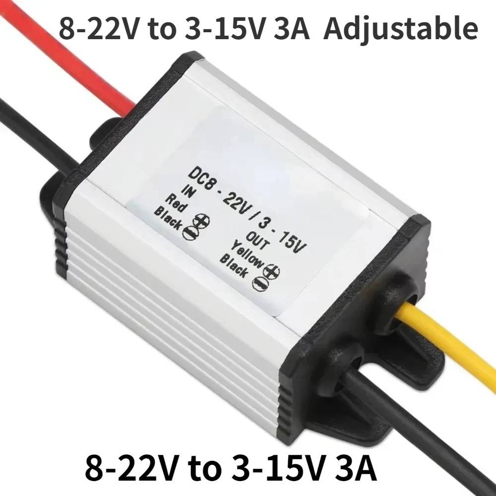 8-22V to 3-15V 3A  Adjustable Output Power Supply Transformer Step-Down Volt Module DC Buck Converter Voltage Regulator CE RoHS