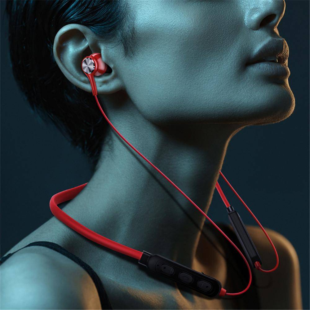 Nya trådlösa Bluetooth-hörlurar Trådlösa sporthörlurar Magnetsug HiFi ljudkvalitet Stereoheadset Vattentätt med HD-mikrofon för Xiaomi Huawei svart