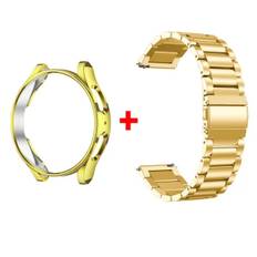 Band+ Armbånd til Samsung Galaxy Watch 6 5 4 44mm 40mm Classic 46mm 42mm Rustfrit Stål Armbånd Galaxy Watch 3 5 Pro 41 45mm Rem gold gold