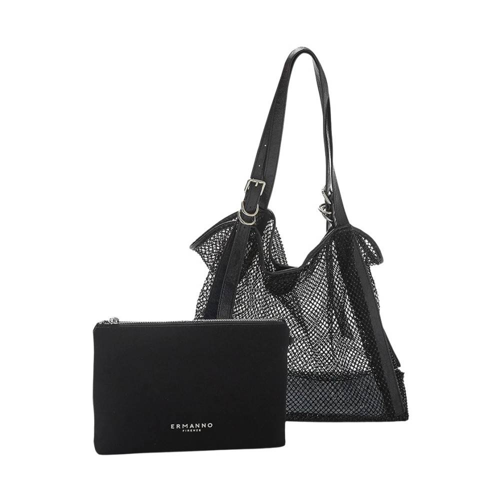 Ermanno Scervino - Tote bag i nät med kristaller Väskor - Dam - ONE Size -