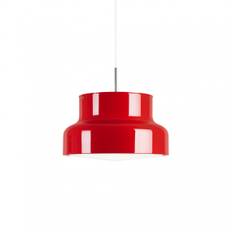 Loftlampe Bumling, Farve Rød, Størrelse Ø60 cm, Udførelse Med bländskydd av opalt akrylglas