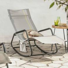 Terrassstol och gungstol - Grå