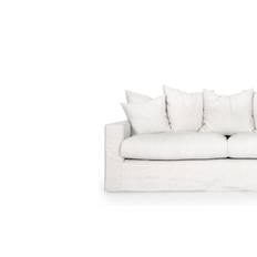 KLÄDSEL Monaco Premium 3-sitssoffa Vit