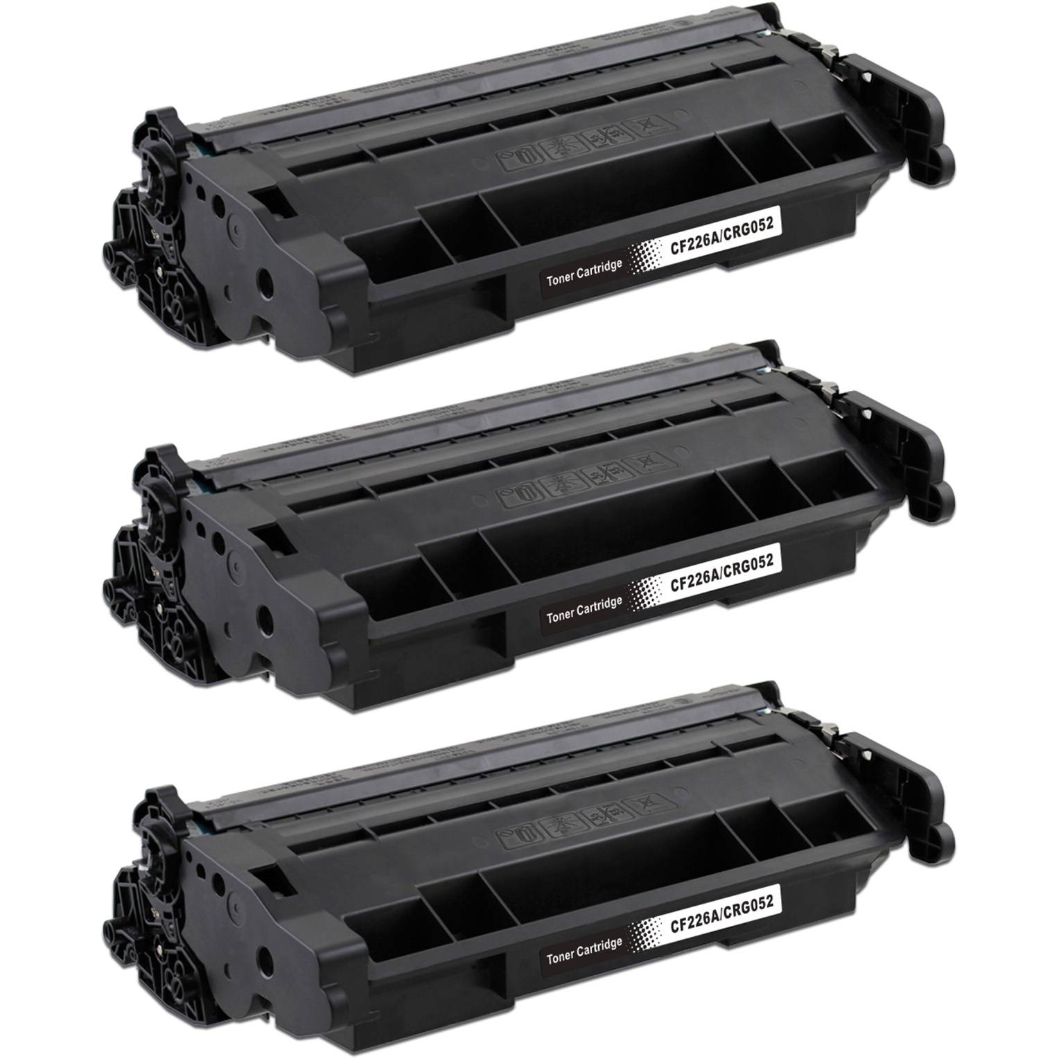 3-pack Kompatibel toner - erstatter HP 26A / CF226A - sort, 3100 sider