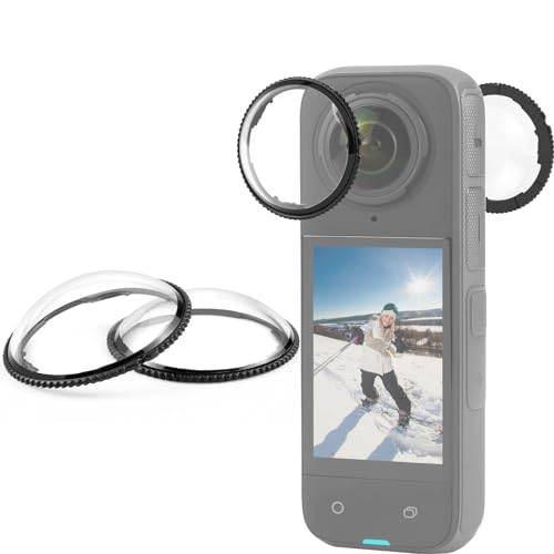 PULUZ Roterande premiumlinsskydd för Insta360 X4, optiskt glasskydd | Twist-lock-design, 9H-hårdhet, AR-beläggningsfilm, 98 % ljusöverföring, repbeständig vattentät, X4-kameralinsskydd