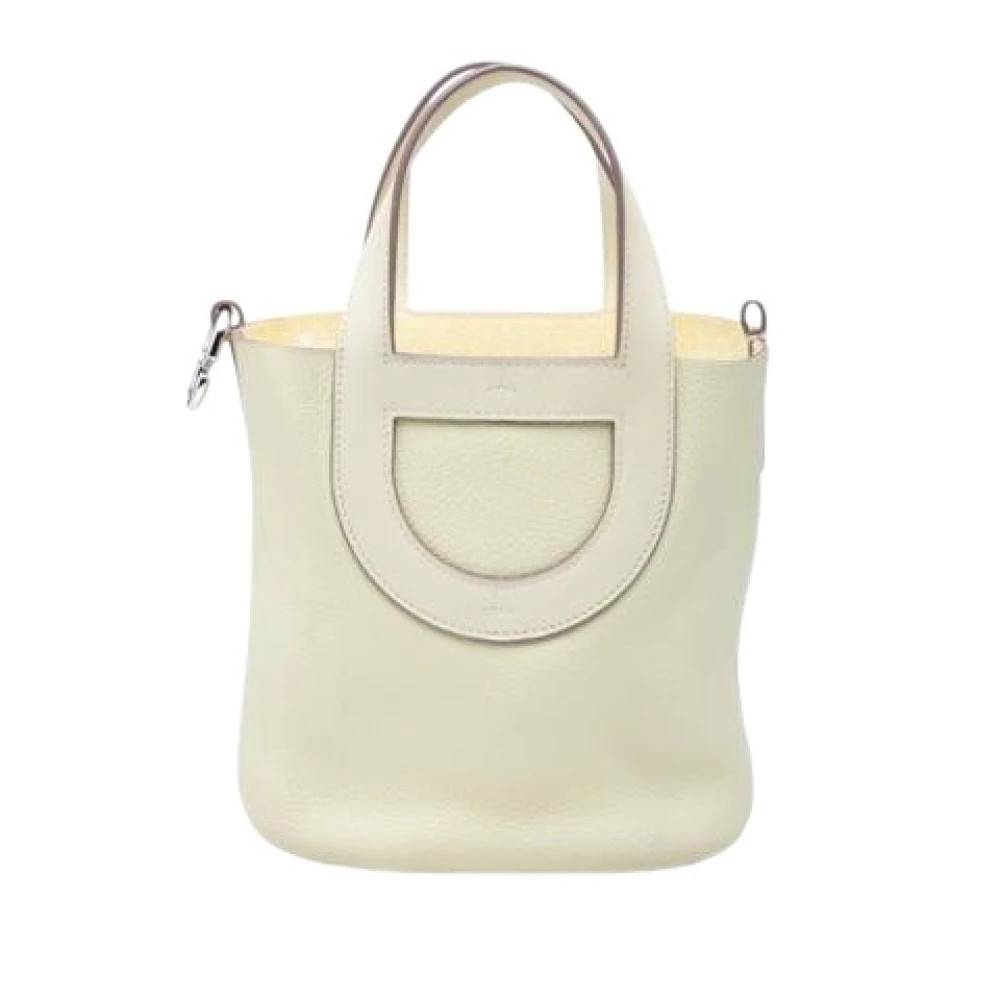 Hermès Vintage Pre-owned Vintage Tote Bag - Vintage - Dame - Hvid - ONE SIZE - Læder