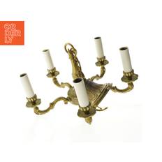 Antik messing lysekrone (str. 31 cm)