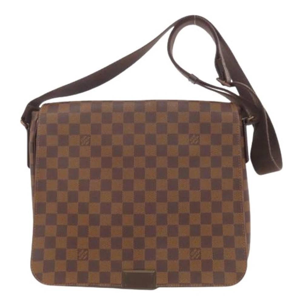 Louis Vuitton Vintage Pre-owned Damier Ebene Skuldertaske - Vintage - Dame - Brun - ONE SIZE - Uld