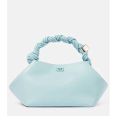 Ganni Bou Small leather shoulder bag - turquoise